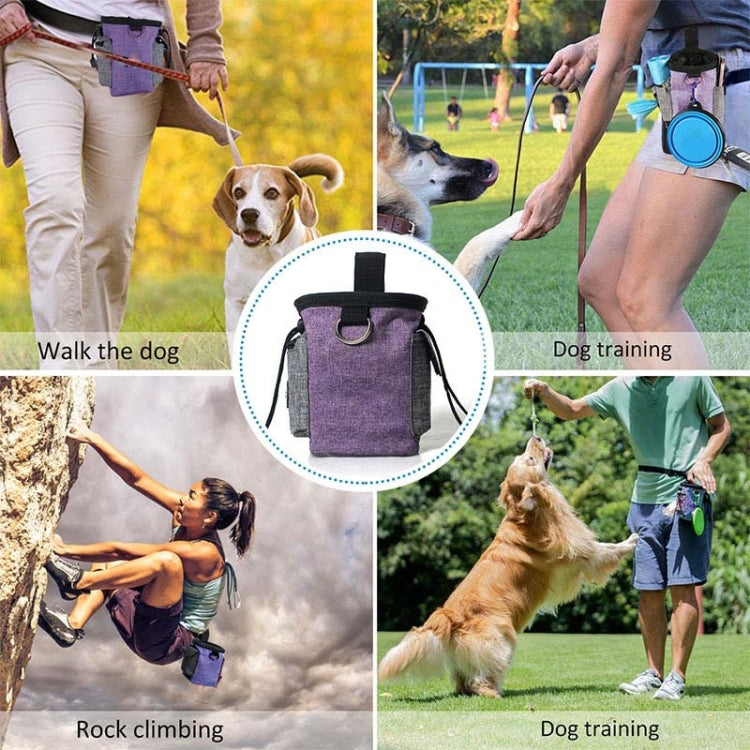 Pet Training Waist Bag With Belt Portable Outing Training Pet Snack Bag, Specification: Waist Bag+Folding Bowl