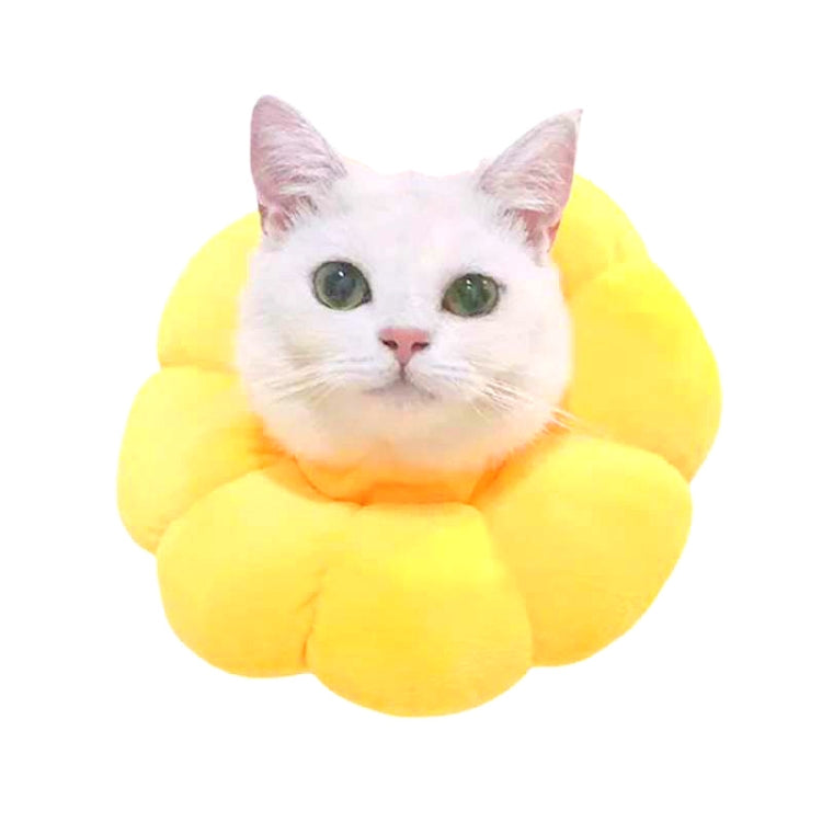 Pet Supplies Cat Headgear Cat Toy Anti-Bite Ring, Specification: XS(Golden Yellow)