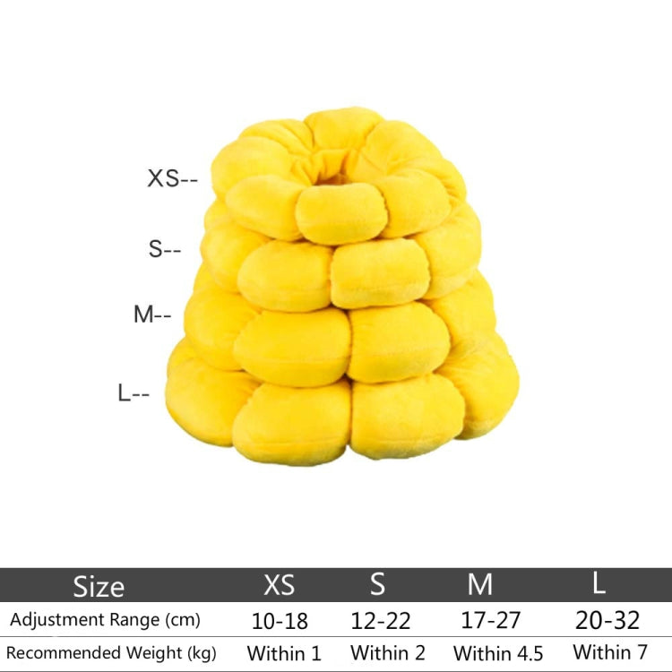 Pet Supplies Cat Headgear Cat Toy Anti-Bite Ring, Specification: S(Golden Yellow)