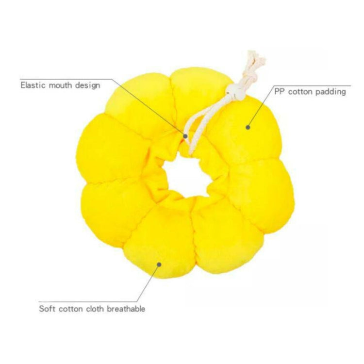 Pet Supplies Cat Headgear Cat Toy Anti-Bite Ring, Specification: L(Golden Yellow)