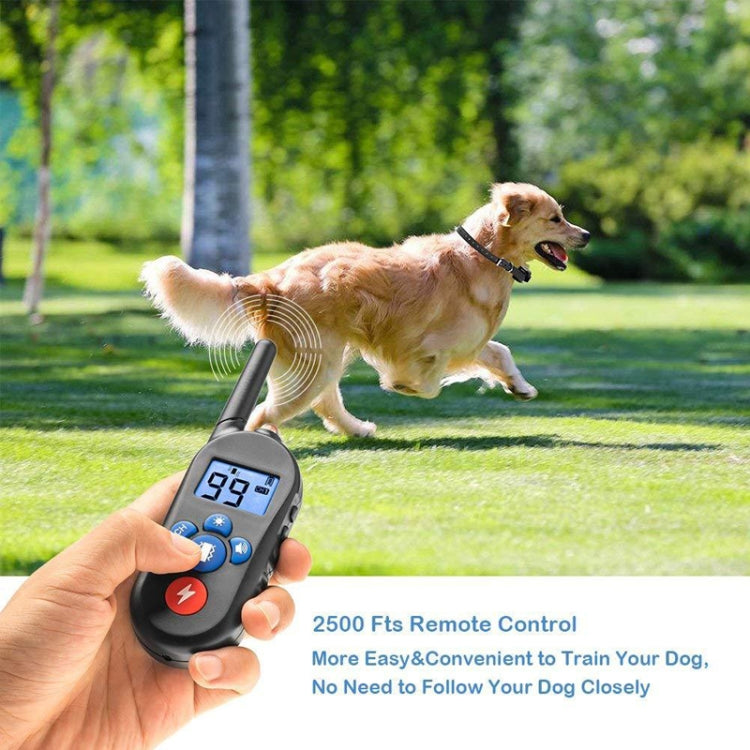 800m Remote Control Electric Shock Bark Stopper Vibration Warning Pet Supplies Electronic Waterproof Collar Dog Training Device, Style:556-3(AU Plug)