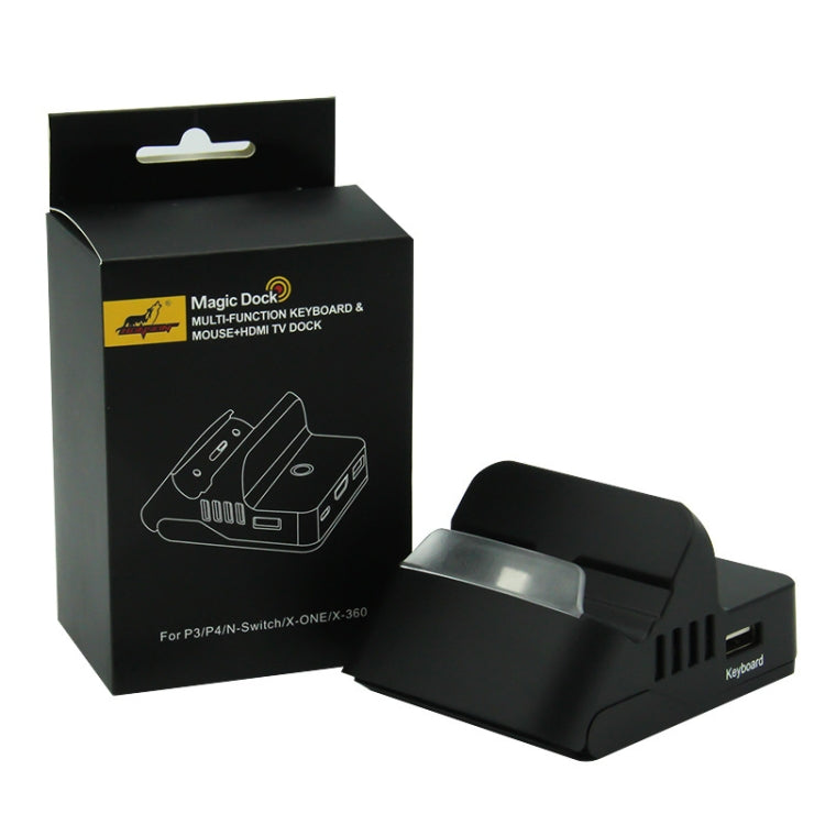 Video Projection Converter Cooling Portable Charging Base For Switch, Color of the product: Keyboard and Mouse