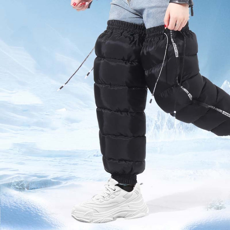 Electric Bicycle Winter Motorcycle Windshield Waterproof Warm Leg Cover Plus Velvet Padded Knee Pads, Size:60cm Increase(Black)