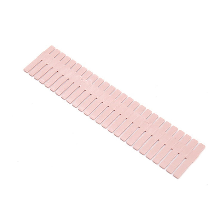 Plastic Drawer Divider Free Combination Classification Storage Board, Specification: 37x7cm(Pink)