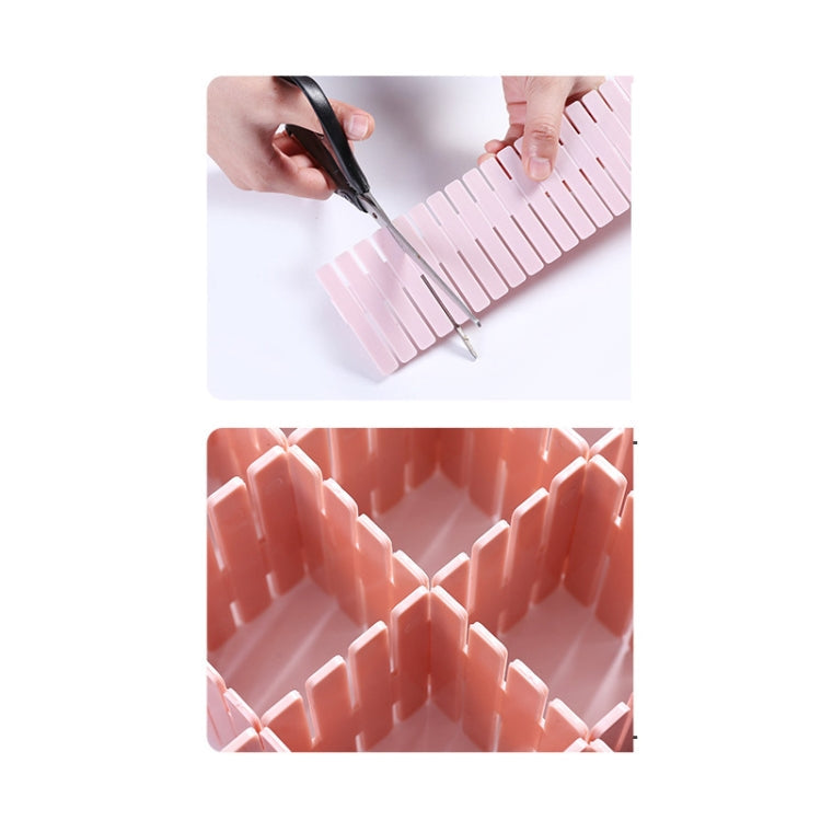 Plastic Drawer Divider Free Combination Classification Storage Board, Specification: 37x7cm(Pink)