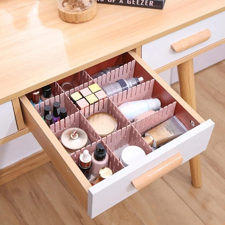 Plastic Drawer Divider Free Combination Classification Storage Board, Specification: 37x7cm(Pink)