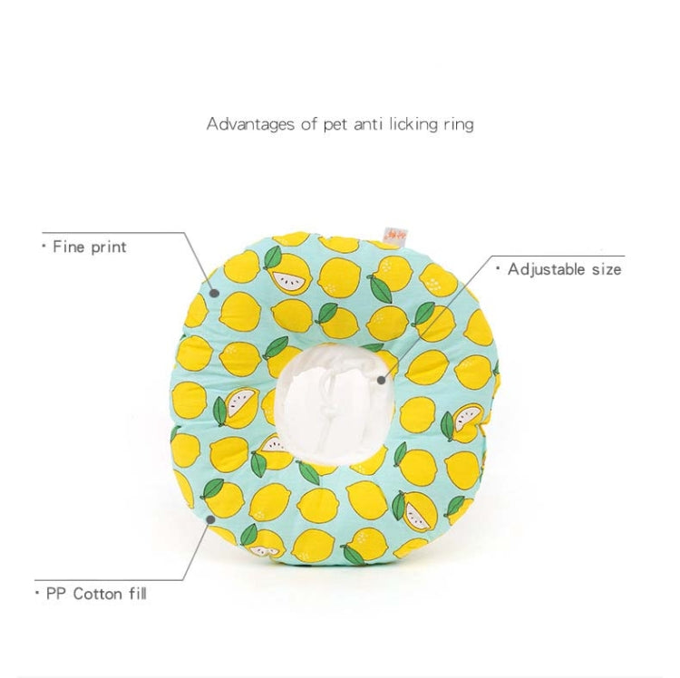Cat Anti-Lick And Anti-Bite Soft Ring Dog Collar Pet Supplies, Size:S(Taro Lion)