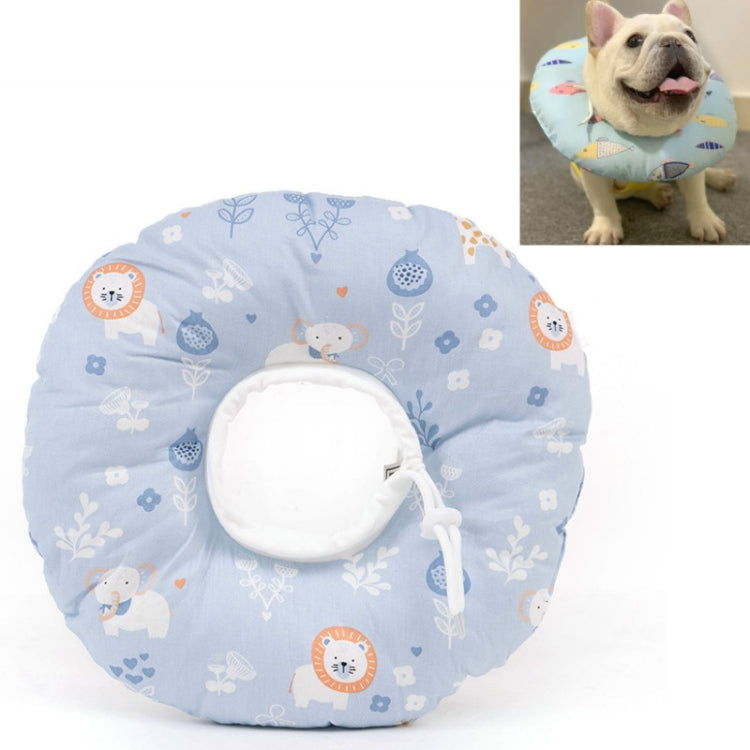 Cat Anti-Lick And Anti-Bite Soft Ring Dog Collar Pet Supplies, Size:M(Taro Lion)
