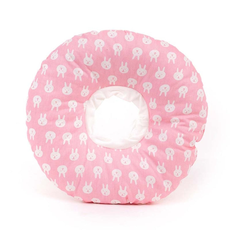 Cat Anti-Lick And Anti-Bite Soft Ring Dog Collar Pet Supplies, Size:M(Little Pink Rabbit)
