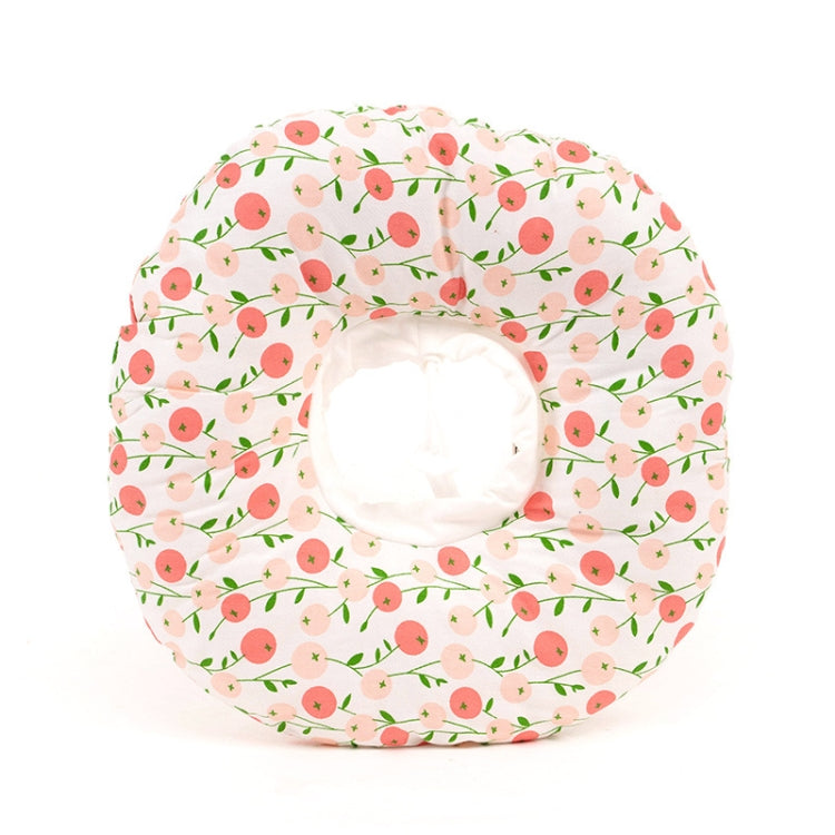 Cat Anti-Lick And Anti-Bite Soft Ring Dog Collar Pet Supplies, Size:L(Small Cherry)