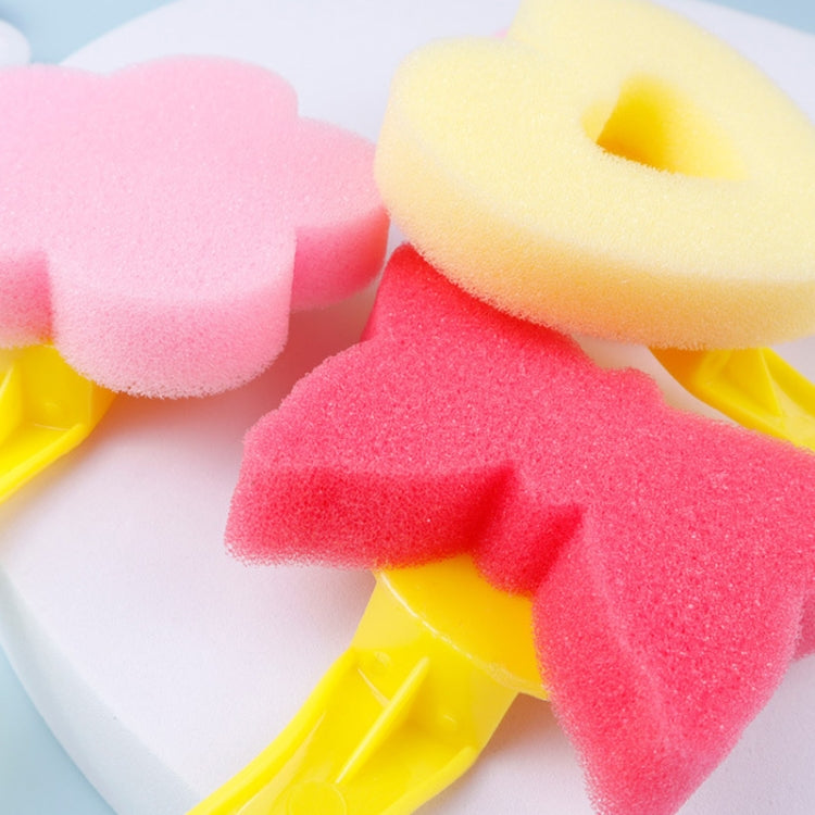 1 Sets Sponge Painting Brush Children Art Painting Seal Tool, Random Style Delivery(4 Yellow Handles)