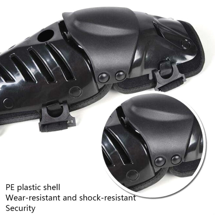 SULAITE Motocross Outdoor Sports Protective Gear Riding Windproof And Anti-Fall Activity Leggings Protector(Black)