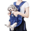 Doglemi Pet Outing Backpack Dog Shoulder Chest Bag Breathable Mesh Dog Cat Bag, Size:L(Blue)