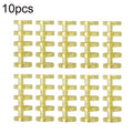 KW-TRIO5 10pcs Grommet Binder Segmented Plastic Binding Rings, Size:10mm(Transparent Yellow)