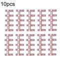KW-TRIO5 10pcs Grommet Binder Segmented Plastic Binding Rings, Size:10mm(Transparent Red)