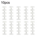 KW-TRIO5 10pcs Grommet Binder Segmented Plastic Binding Rings, Size:12mm(Transparent White)