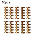 KW-TRIO5 10pcs Grommet Binder Segmented Plastic Binding Rings, Size:12mm(Amber  Yellow)