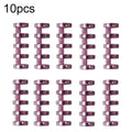 KW-TRIO5 10pcs Grommet Binder Segmented Plastic Binding Rings, Size:12mm(Smoky Rose)