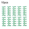 KW-TRIO5 10pcs Grommet Binder Segmented Plastic Binding Rings, Size:12mm(Transparent Green)