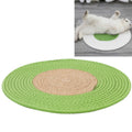 Pet Cat Litter Cotton Thread Woven Cat Grinding Claw Mattress Cool Cat Scratching Blanket(Brown)
