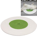 Pet Cat Litter Cotton Thread Woven Cat Grinding Claw Mattress Cool Cat Scratching Blanket(Green)