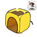 Pet Hair Drying Box Foldable Pet Dry Room Pet Hair Dryer Cage(Lemon Yellow)