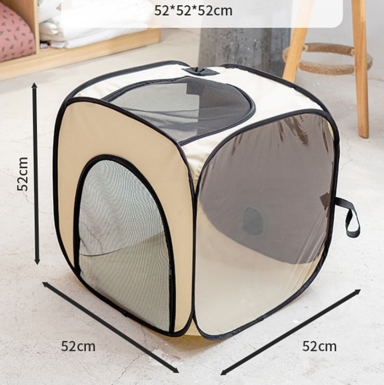 Pet Hair Drying Box Foldable Pet Dry Room Pet Hair Dryer Cage(Lemon Yellow)