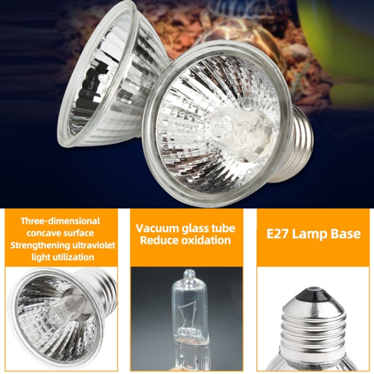 UVA+UVB Full Spectrum Solar Reptile Lamp Lizard Light Turtle Basking Lamp, Specification: 25W