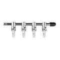 Fish Tank Oxygen Pipe Stainless Steel Distributor Oxygen Regulating Valve, Specification: Four Heads
