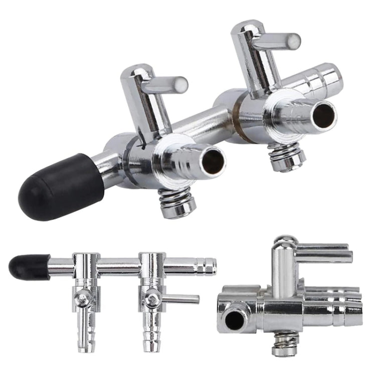 Fish Tank Oxygen Pipe Stainless Steel Distributor Oxygen Regulating Valve, Specification: Six Heads