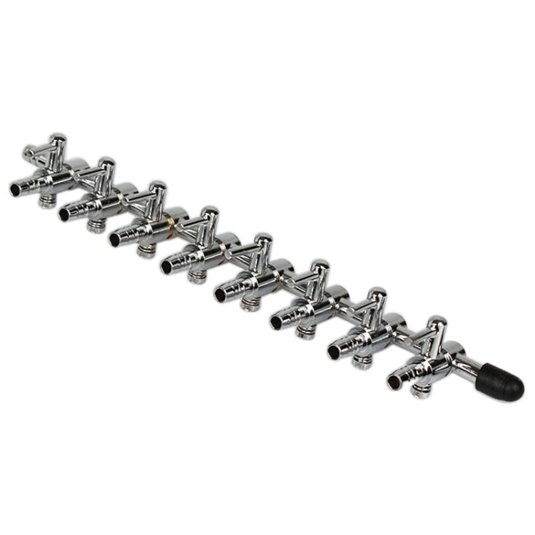 Fish Tank Oxygen Pipe Stainless Steel Distributor Oxygen Regulating Valve, Specification: Eight Heads