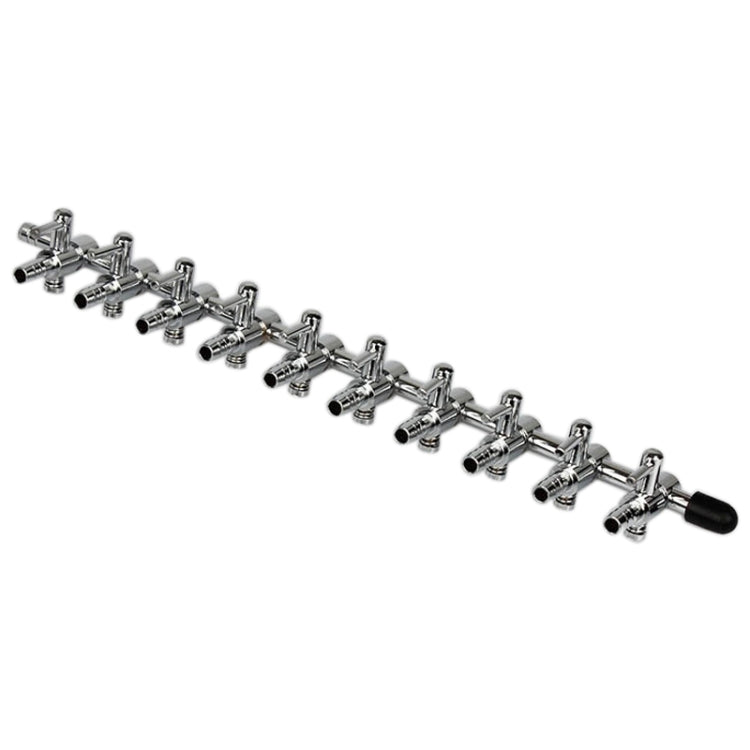 Fish Tank Oxygen Pipe Stainless Steel Distributor Oxygen Regulating Valve, Specification: Ten Heads