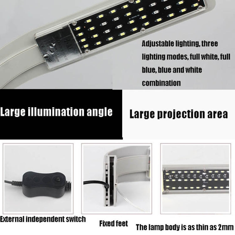 AST X9 Thin LED Fish Tank Clip Light High Power Aquatic Lamp, Specification: US High Version