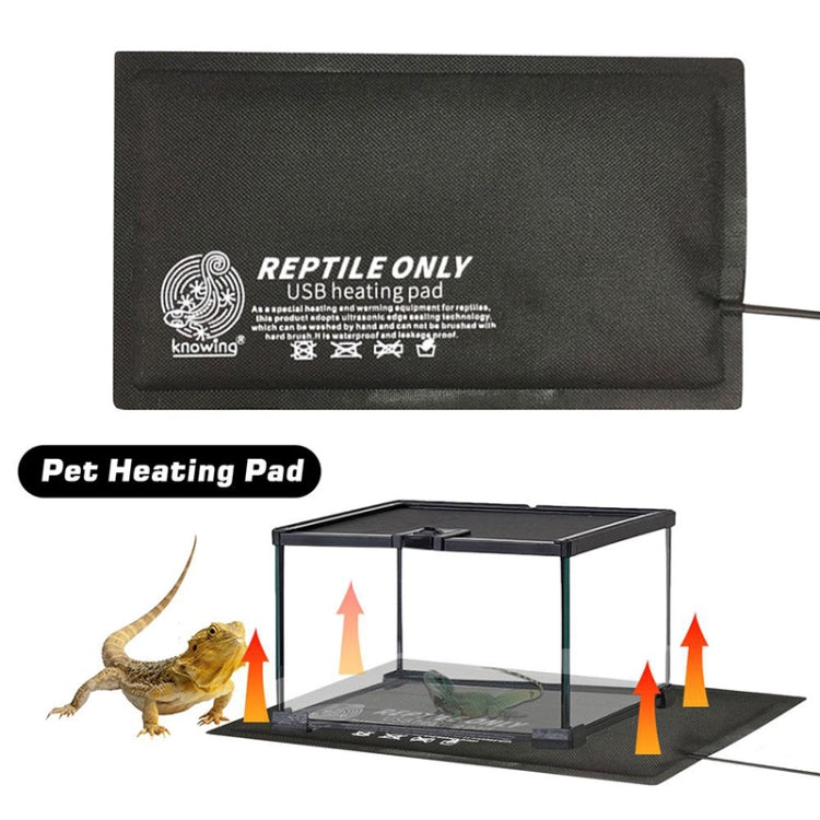 Knowing Climbing Pet Thermostat Time Switch Thermostatic Waterproof USB Heating Pad, Specification: Without Switch, Size:S