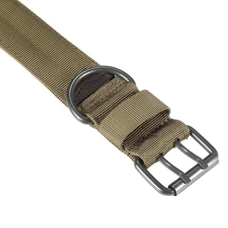 Multifunctional Adjustable Dog Leash Pet Outdoor Training Wear-Resistant Pull-Resistant Collar, Size:M(Brown)