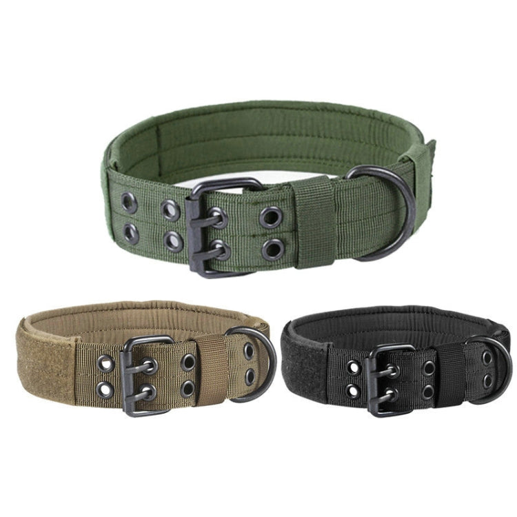 Multifunctional Adjustable Dog Leash Pet Outdoor Training Wear-Resistant Pull-Resistant Collar, Size:M(Brown)