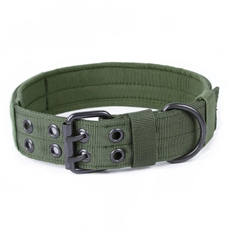 Multifunctional Adjustable Dog Leash Pet Outdoor Training Wear-Resistant Pull-Resistant Collar, Size:L(Green)