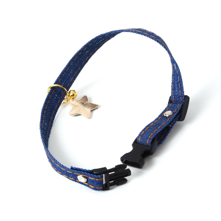 Pet Cowboy Cat Dog Collar With Bell Pet Accessories, Size:S 16-32cm, Style:Cat