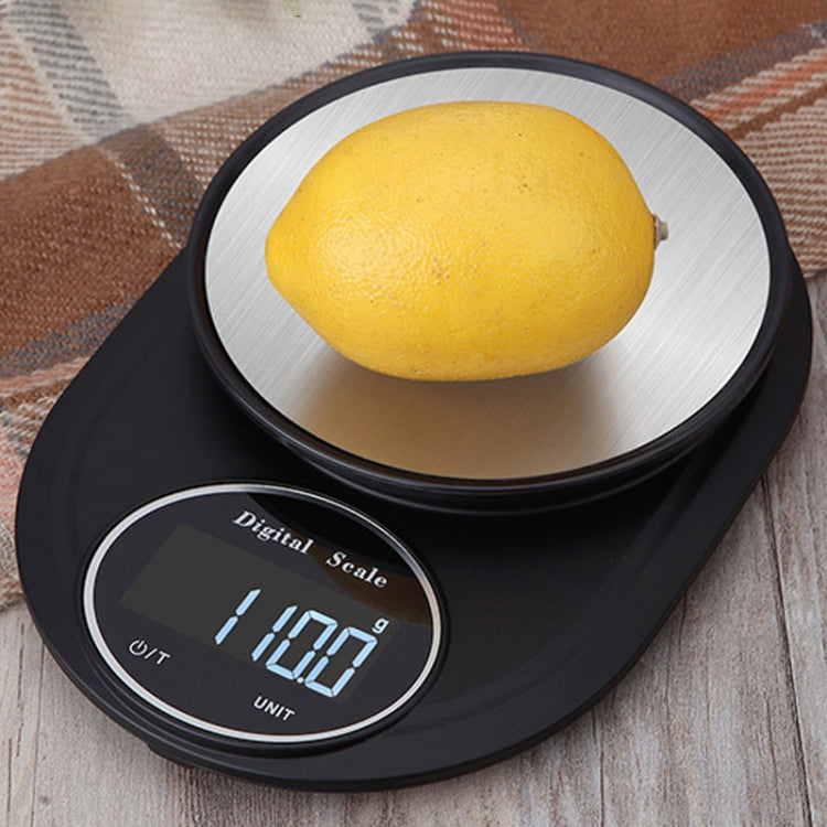 Home Kitchen Electronic Scale High Precision Stainless Steel Jewelry Scale, Style:No Edging, Specification:5kg/1g