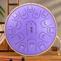 15-Tone Ethereal Drum 14-Inch Steel Tongue Drum Hollow Drum Sanskrit Drummer Disc(Purple)