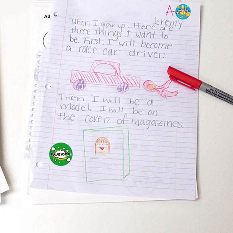 Children Toy Reward Stickers Office Stationery Decoration Label Sealing Sticker, Size: 2.5cm / 1inch(A-111)