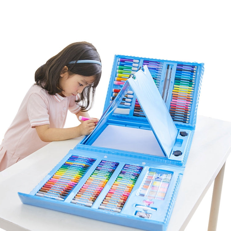 176 In 1 Painting Gift Box Art Supplies Painting Set For Children(Blue)