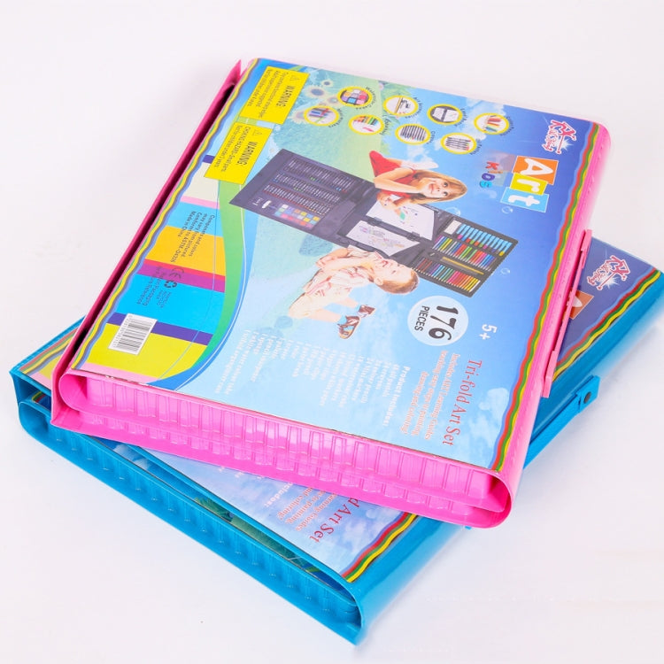 176 In 1 Painting Gift Box Art Supplies Painting Set For Children(Blue)