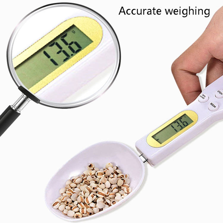 ABS Electronic Measuring Spoon Spoon Weighing Measuring Tool, Specification: 500g/0.1g, Colour: White