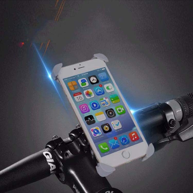 Motorcycle Bicycle Phone Holder Outdoor Riding Equipment Suitable For 4.7-8 Inch Mobile Phone/Tablet(Black)