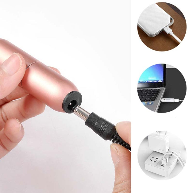 Usb Nail Polisher Portable Pen Type Electric Exfoliating Polisher(Rose Gold)