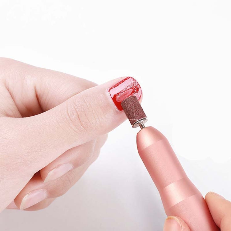 Usb Nail Polisher Portable Pen Type Electric Exfoliating Polisher(Rose Gold)