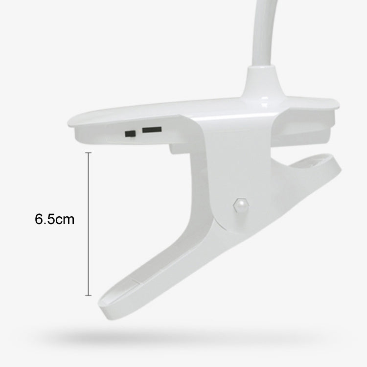 Charging 800mAh Single Color Temperature Three-level Adjustment LED Clip Desk Lamp USB Eye Protection Bedside Lamp