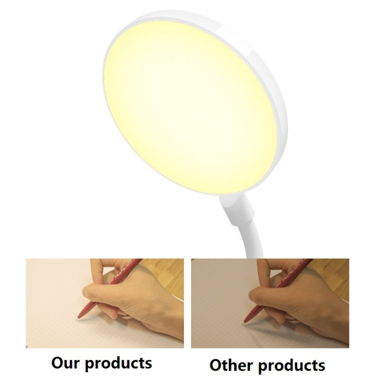 Charging 800mAh Single Color Temperature Three-level Adjustment LED Clip Desk Lamp USB Eye Protection Bedside Lamp