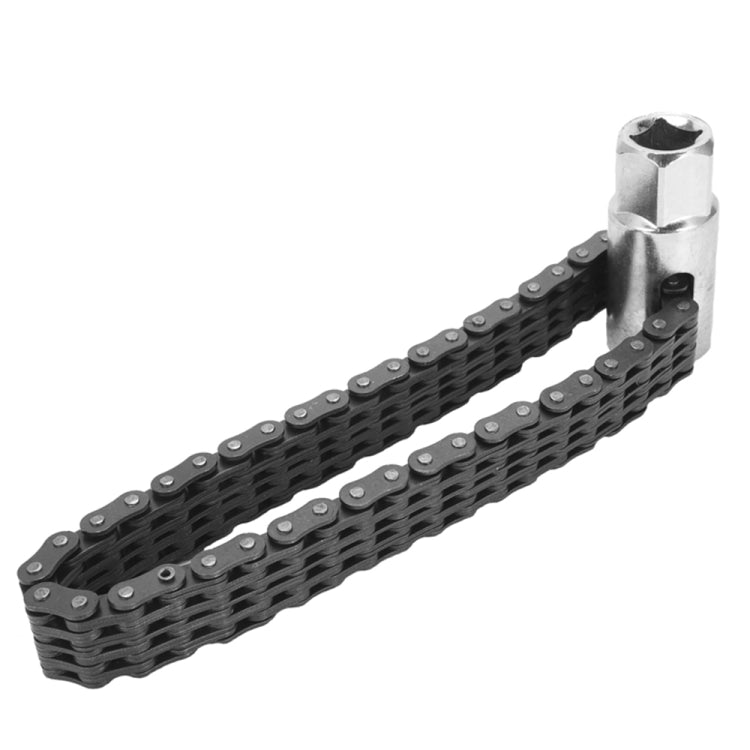 Oil Filter Chain Wrench Spanner Remover Adjustable Auto Repair Tool (44 Sections)